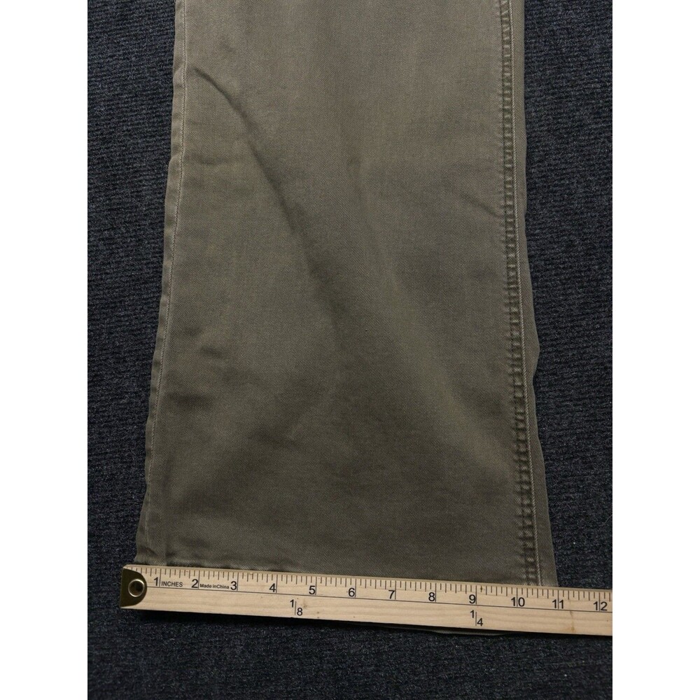KUT From The Kloth Women Size 8 Wide Leg Pants Olive Green Patch Pocket - Picture 5 of 8